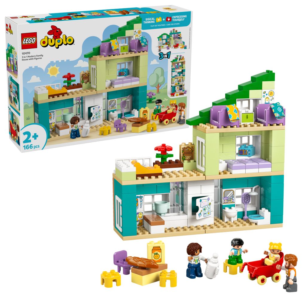 LEGO DUPLO 10470 3in1 Modern Family House with Figures