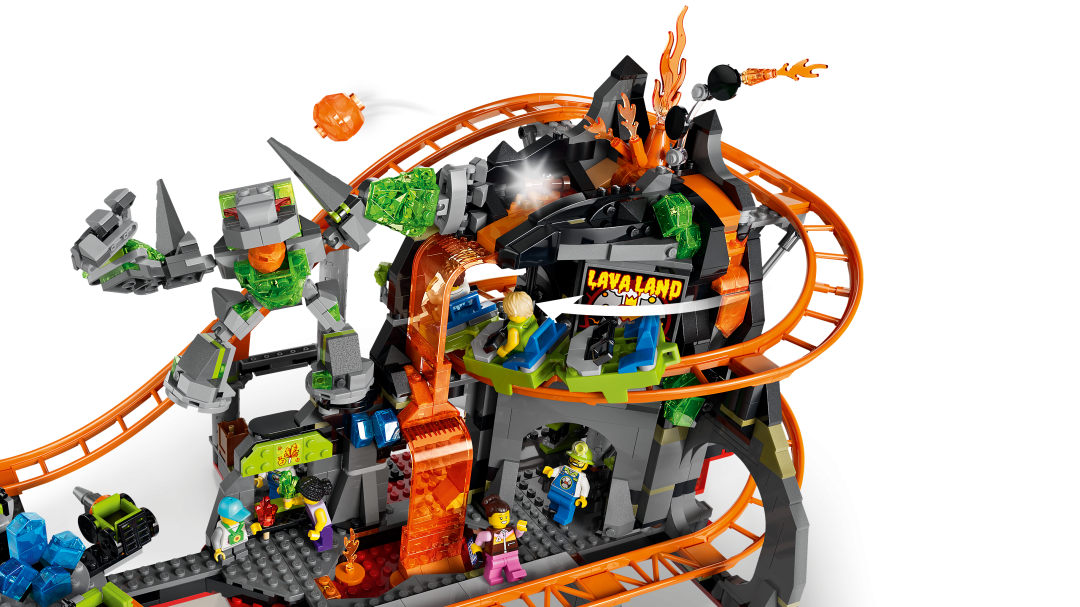 LEGO City 60501 Lava Land Roller Coaster Park