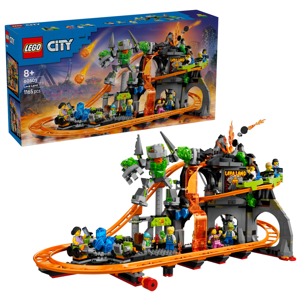 LEGO City 60501 Lava Land Roller Coaster Park