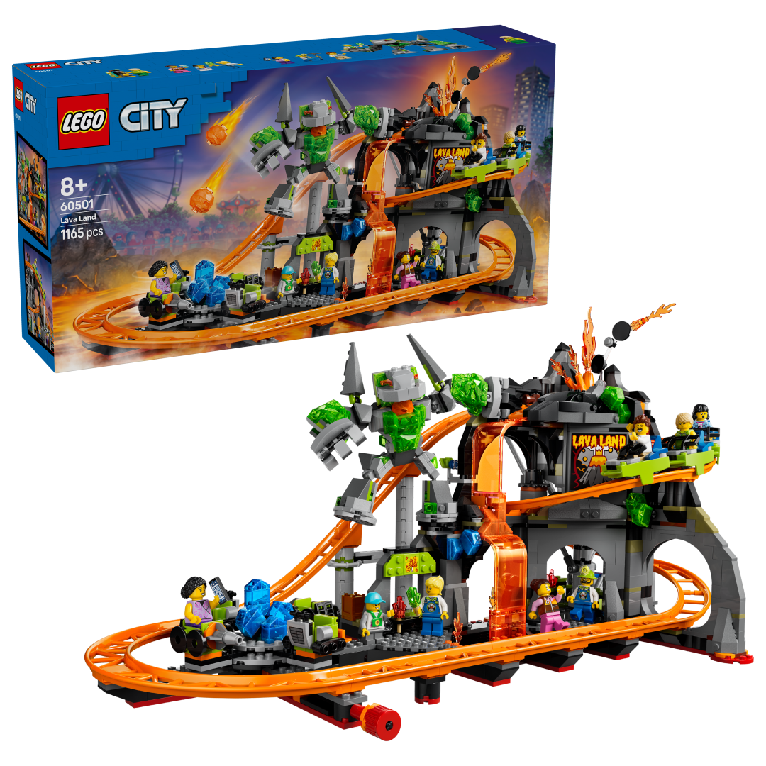 LEGO City 60501 Lava Land Roller Coaster Park