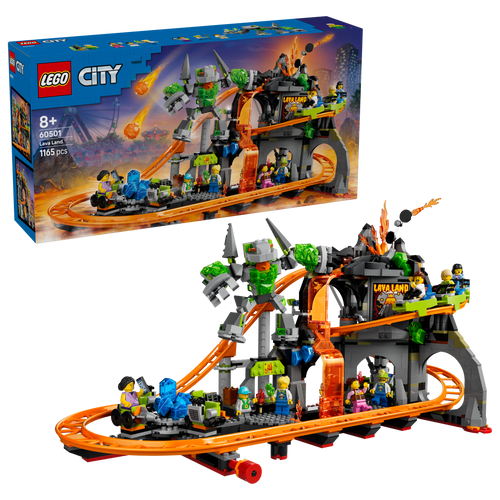 LEGO City 60501 Lava Land Roller Coaster Park