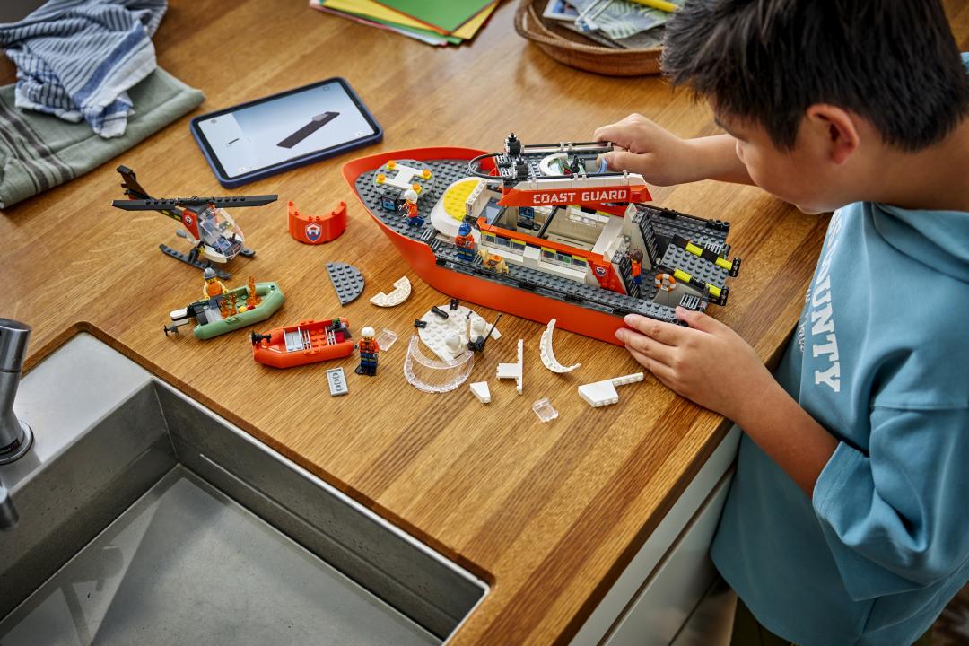 LEGO City 60504 Coast Guard Rescue Boat & Helicopter