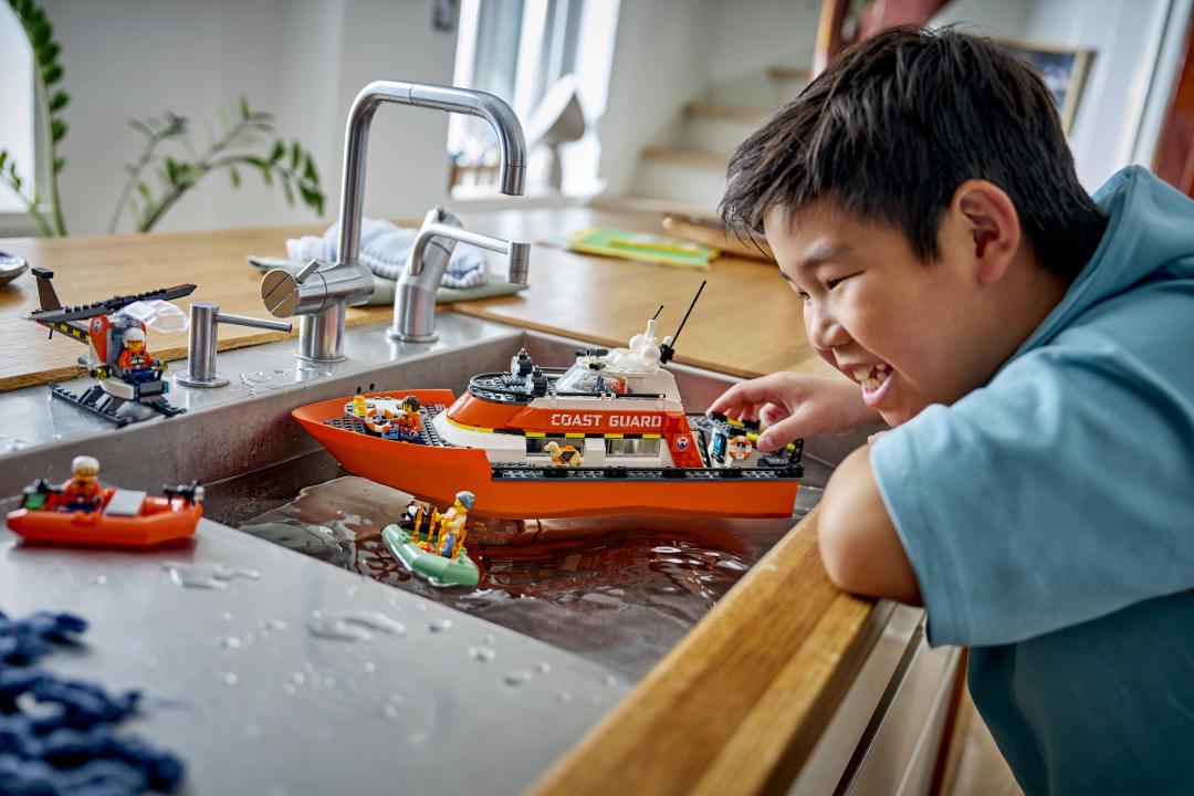 LEGO City 60504 Coast Guard Rescue Boat & Helicopter