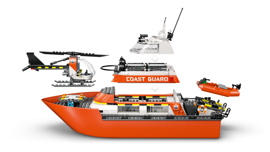 LEGO City 60504 Coast Guard Rescue Boat & Helicopter