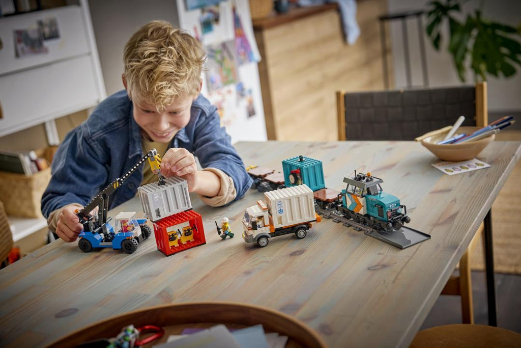 LEGO City 60509 Harbor Freight Train with Crane & Truck