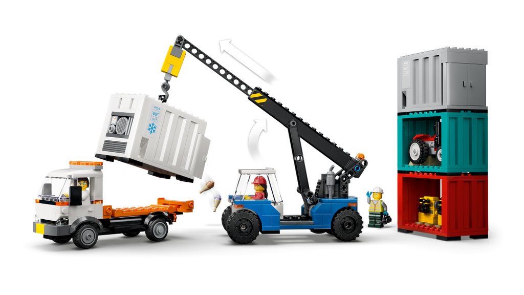 LEGO City 60509 Harbor Freight Train with Crane & Truck