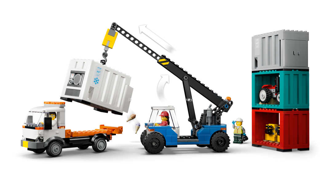 LEGO City 60509 Harbor Freight Train with Crane & Truck