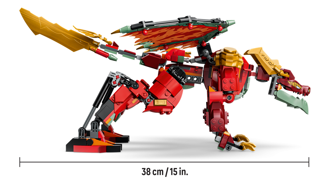 LEGO NINJAGO 71868 Wyldfyre's Transforming Dragon Mech