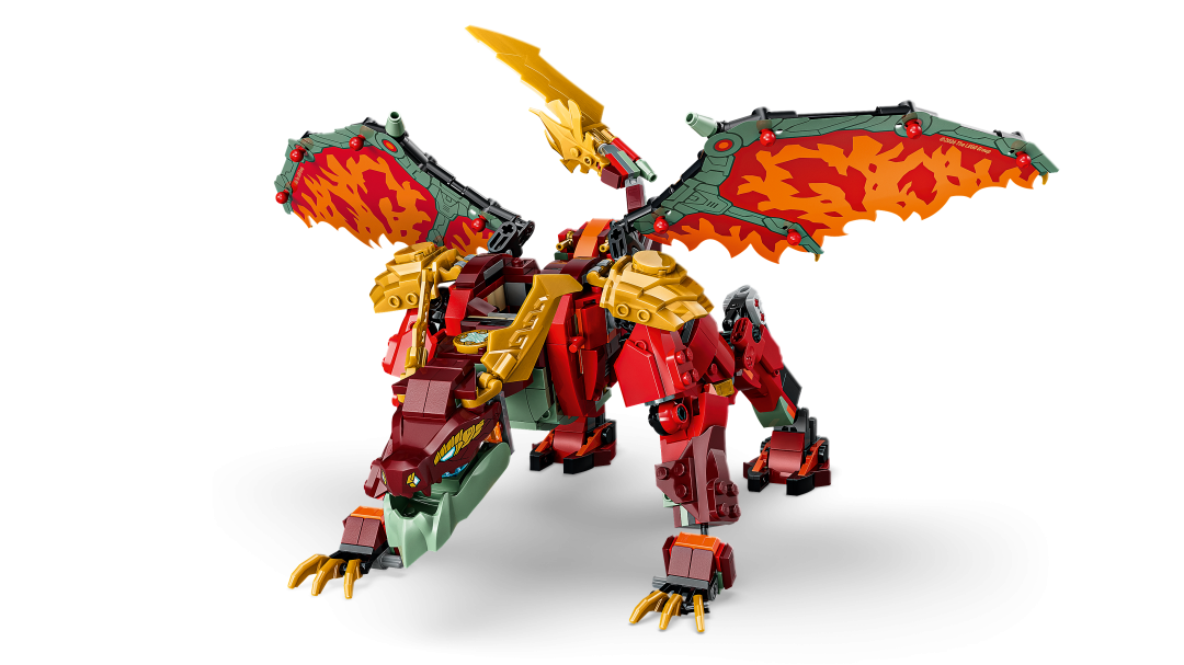 LEGO NINJAGO 71868 Wyldfyre's Transforming Dragon Mech