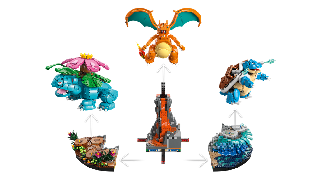 LEGO Pokémon 72153 Venusaur, Charizard and Blastoise