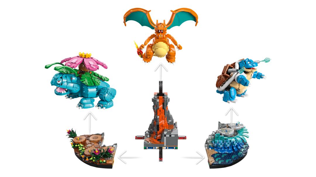 LEGO Pokémon 72153 Venusaur, Charizard and Blastoise