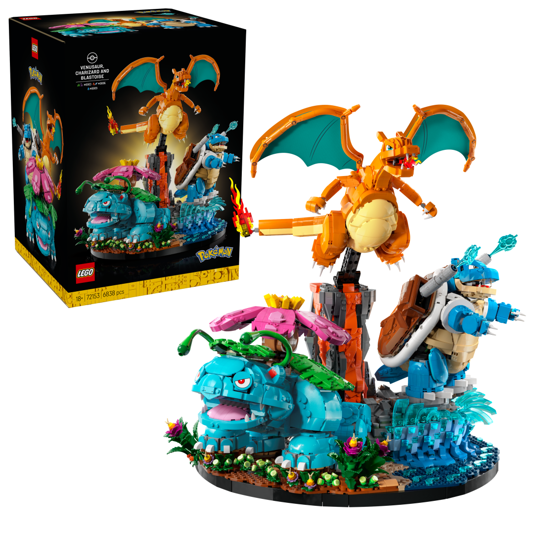 LEGO Pokémon 72153 Venusaur, Charizard and Blastoise