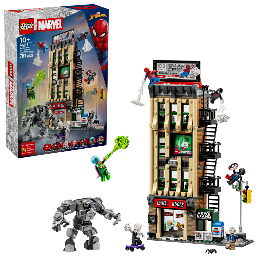 LEGO Marvel 76342 Spider-Man vs. Mysterio: The Daily Bugle