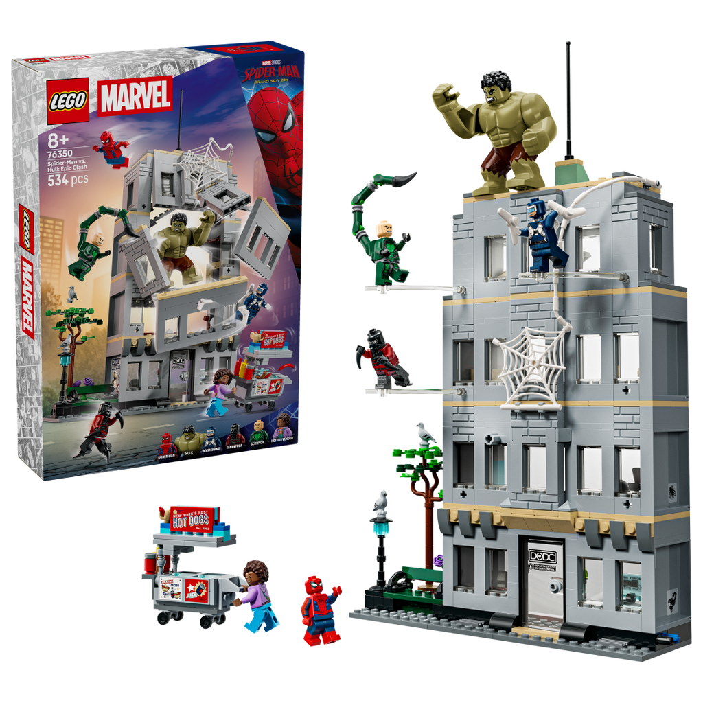 LEGO Marvel 76350 Spider-Man vs. Hulk Epic Clash