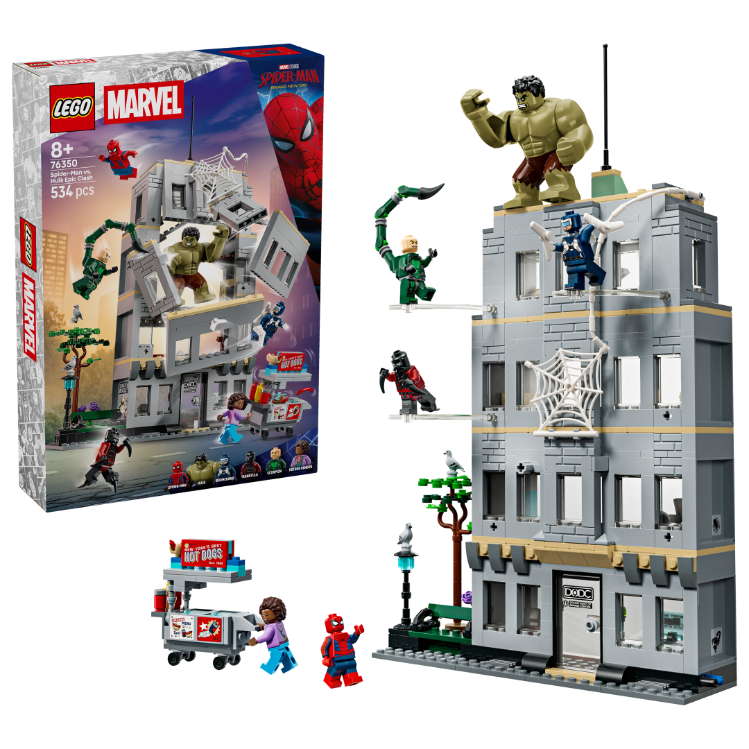 LEGO Marvel 76350 Spider-Man vs. Hulk Epic Clash