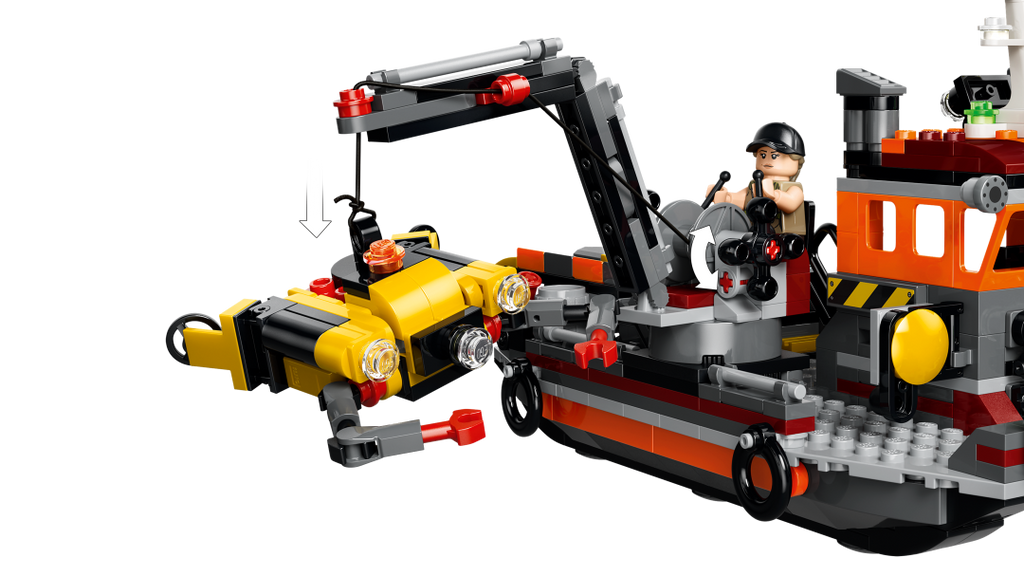 LEGO Jurassic World 77983 Mosasaurus Dinosaur Boat Attack