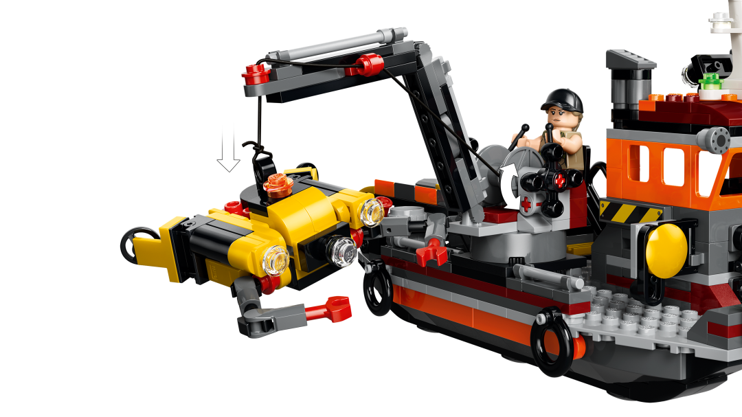 LEGO Jurassic World 77983 Mosasaurus Dinosaur Boat Attack