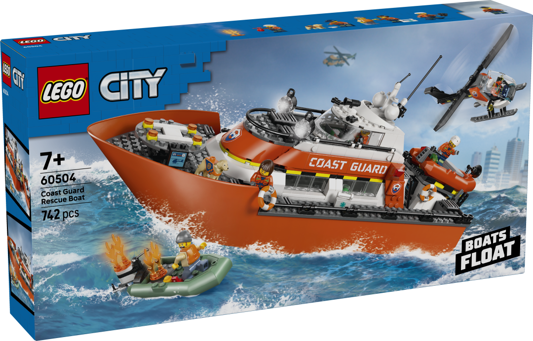LEGO City 60504 Coast Guard Rescue Boat & Helicopter