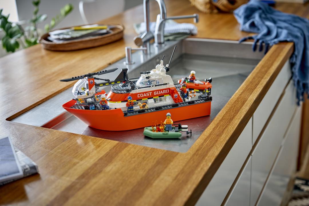 LEGO City 60504 Coast Guard Rescue Boat & Helicopter