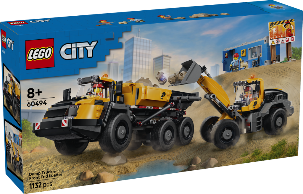 LEGO City 60494 Dump Truck & Front End Loader