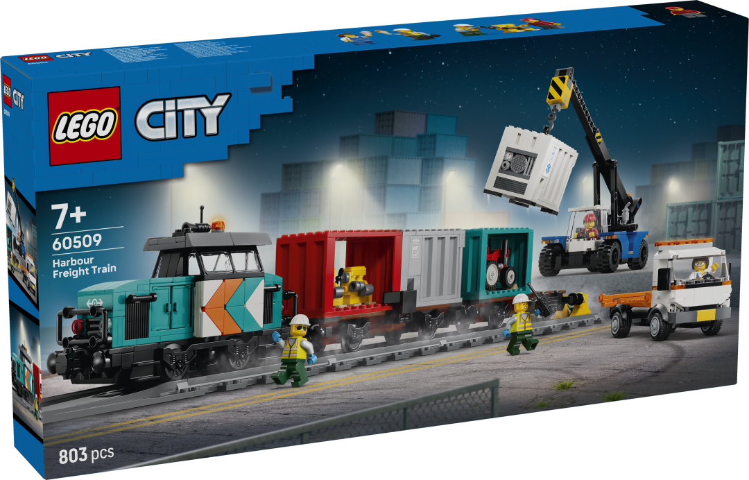 LEGO City 60509 Harbor Freight Train with Crane & Truck