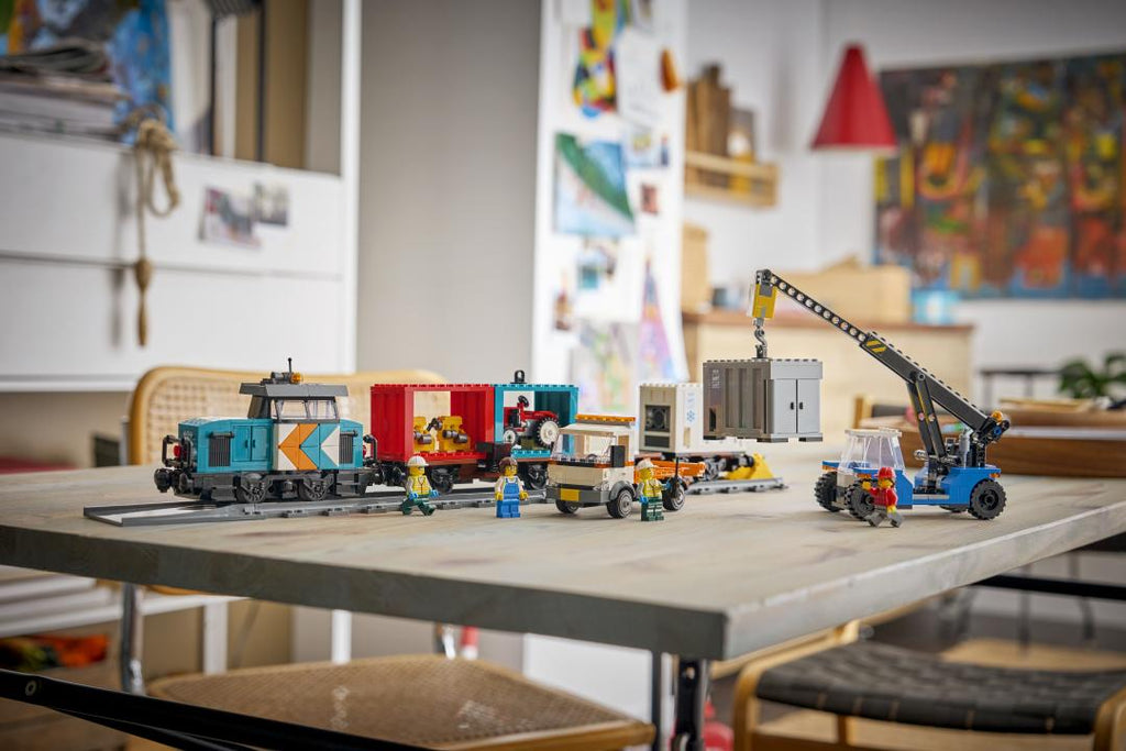 LEGO City 60509 Harbor Freight Train with Crane & Truck