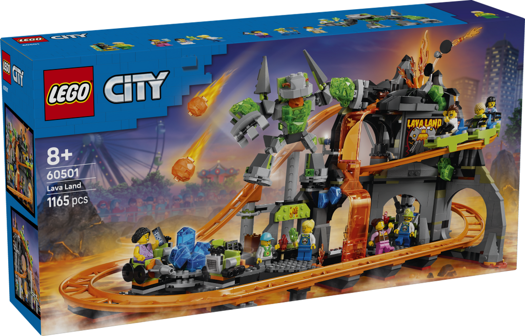 LEGO City 60501 Lava Land Roller Coaster Park