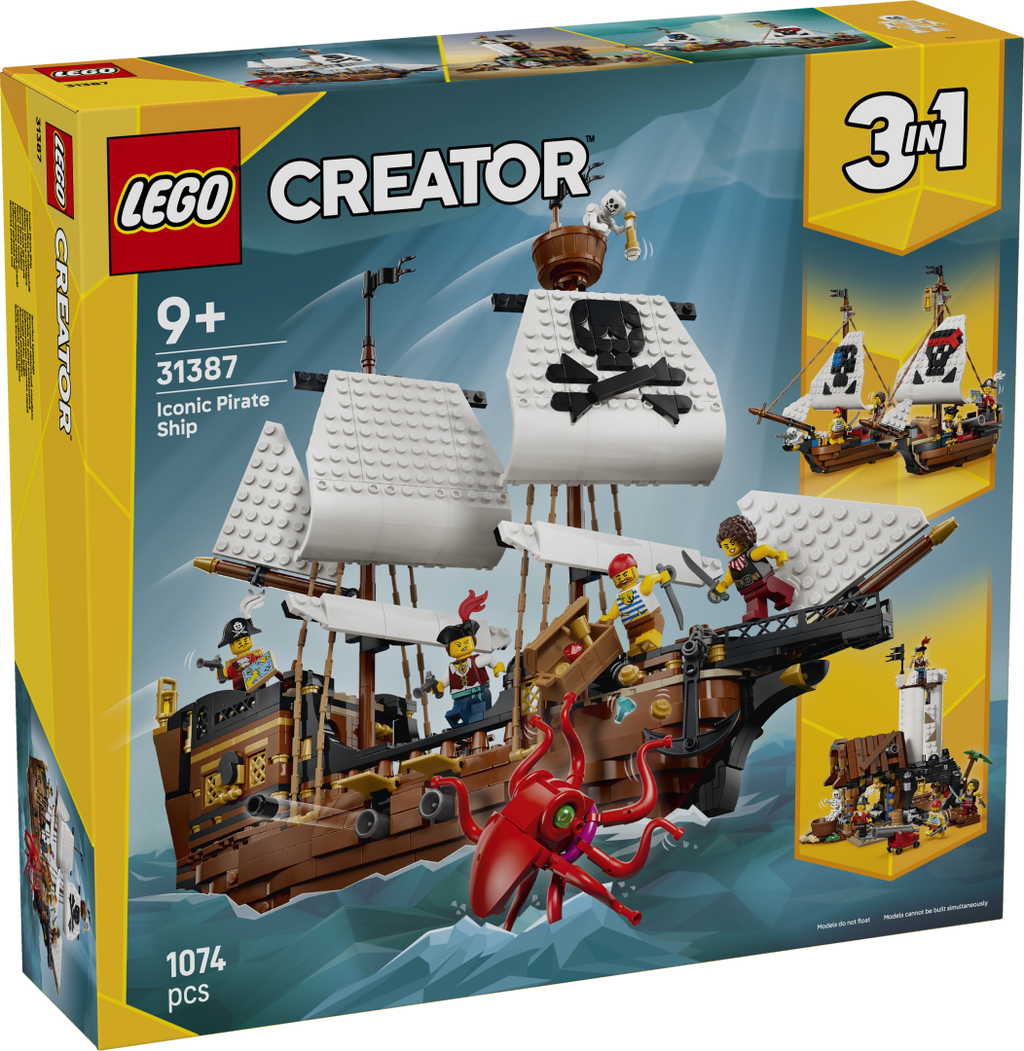 LEGO Creator 3-in-1 31387 Iconic Pirate Ship