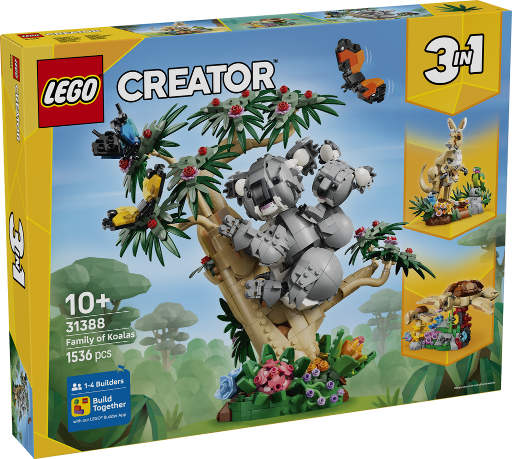 LEGO Creator 3-in-1 31388 Wild Animals: Family of Koalas