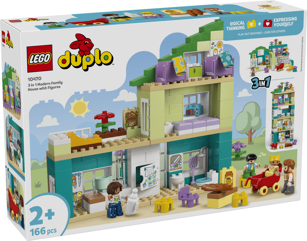 LEGO DUPLO 10470 3in1 Modern Family House with Figures