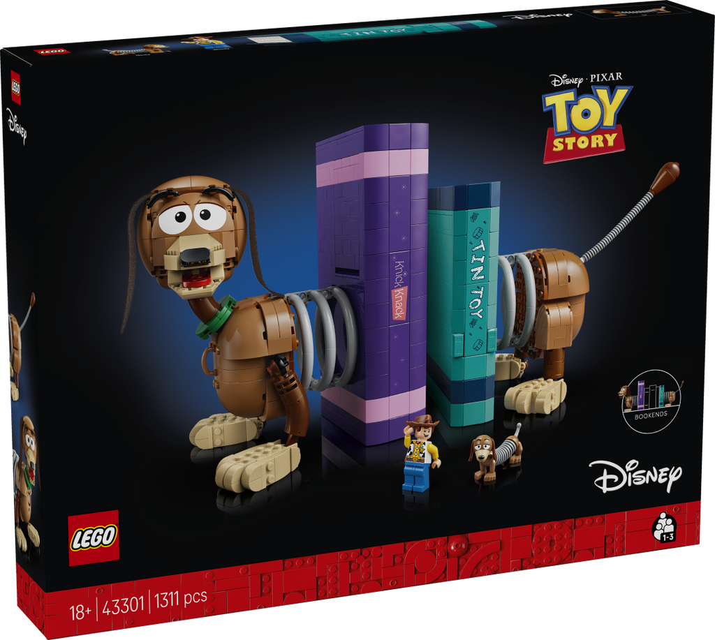 LEGO Disney 43301 Toy Story Slinky Dog Bookends