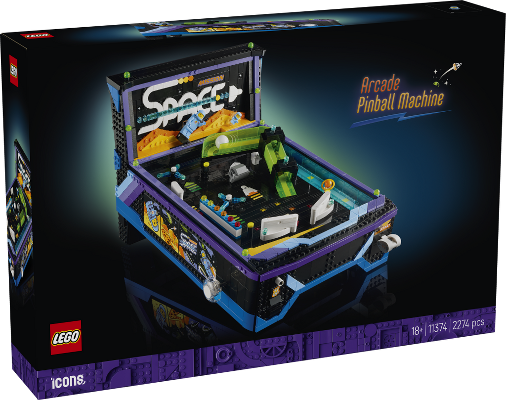 LEGO Icons 11374 Arcade Pinball Machine