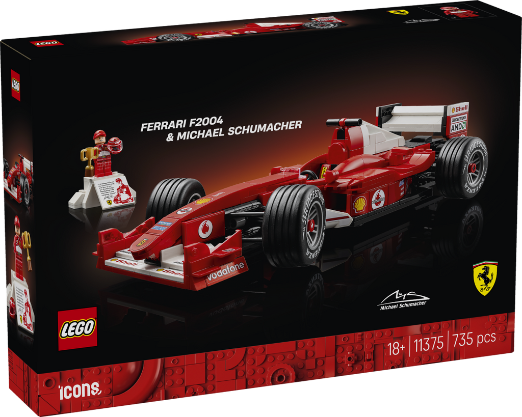 LEGO 11375 ICONS Ferrari F2004 & Michael Schumacher