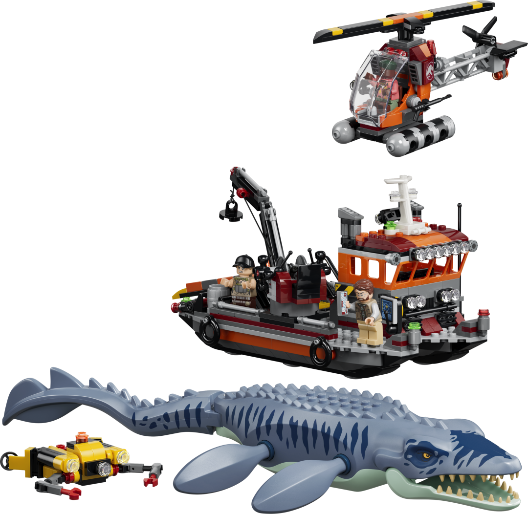 LEGO Jurassic World 77983 Mosasaurus Dinosaur Boat Attack