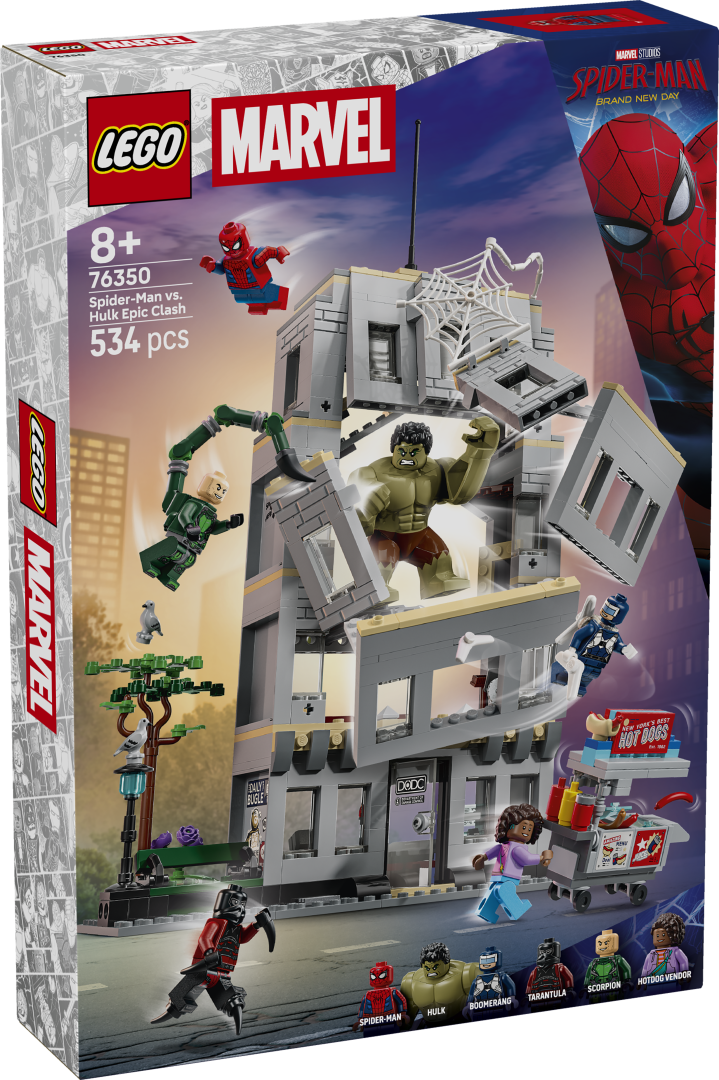 LEGO Marvel 76350 Spider-Man vs. Hulk Epic Clash
