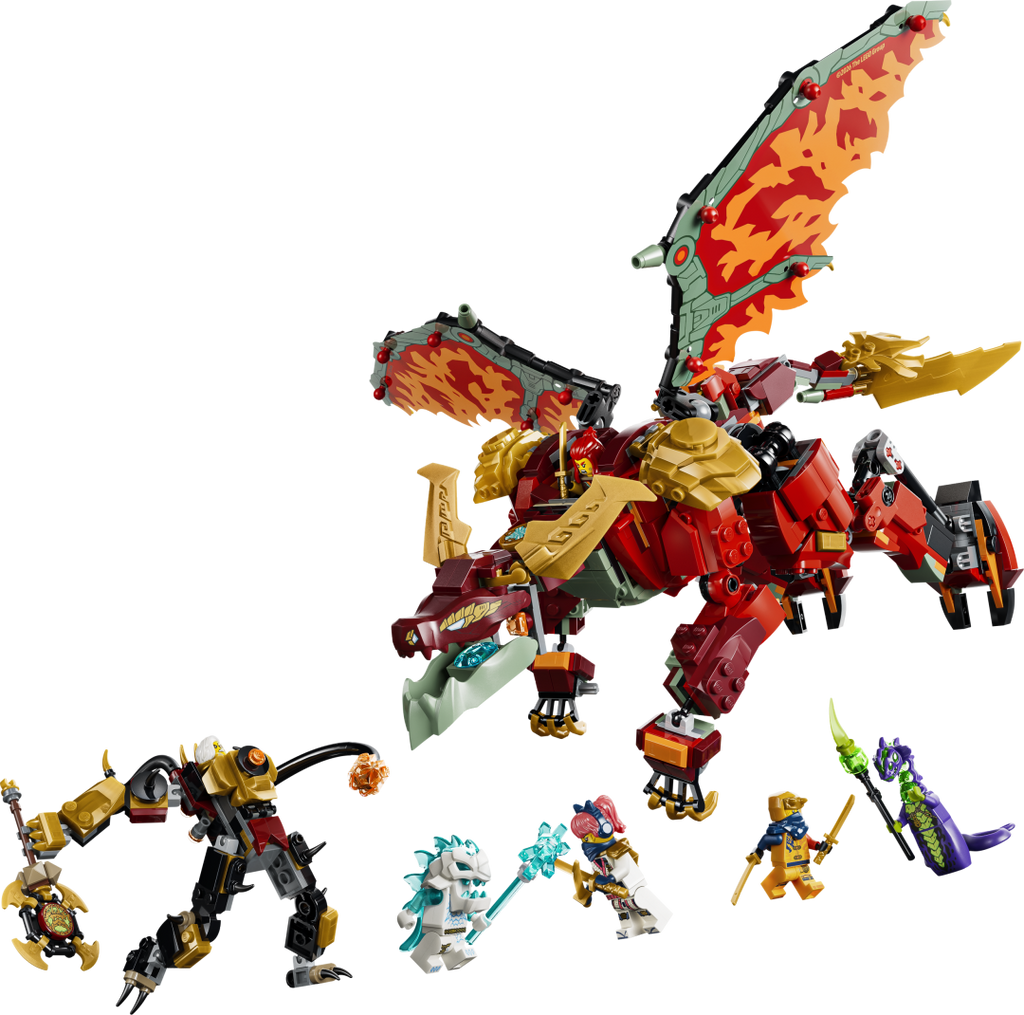 LEGO NINJAGO 71868 Wyldfyre's Transforming Dragon Mech