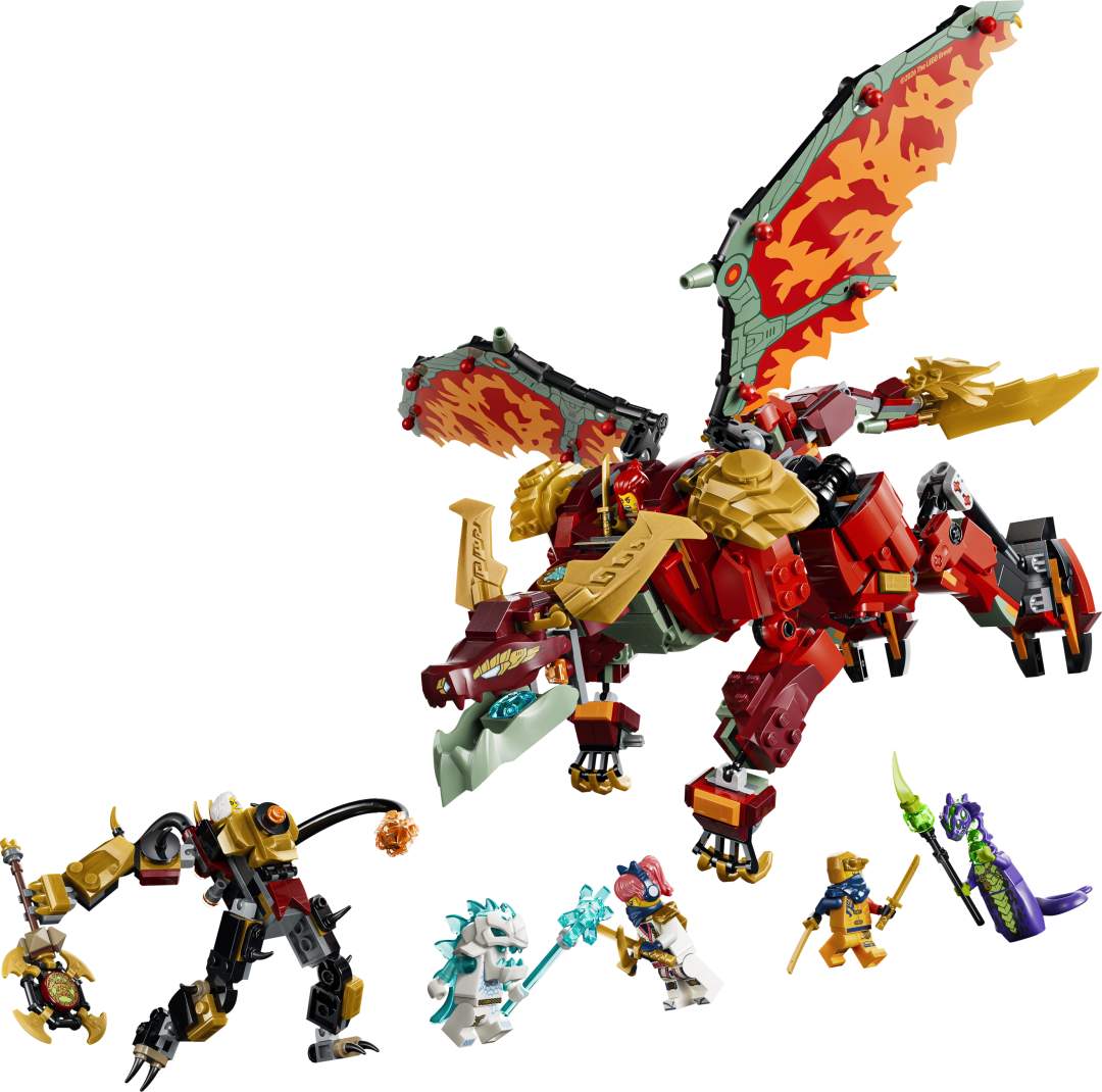 LEGO NINJAGO 71868 Wyldfyre's Transforming Dragon Mech
