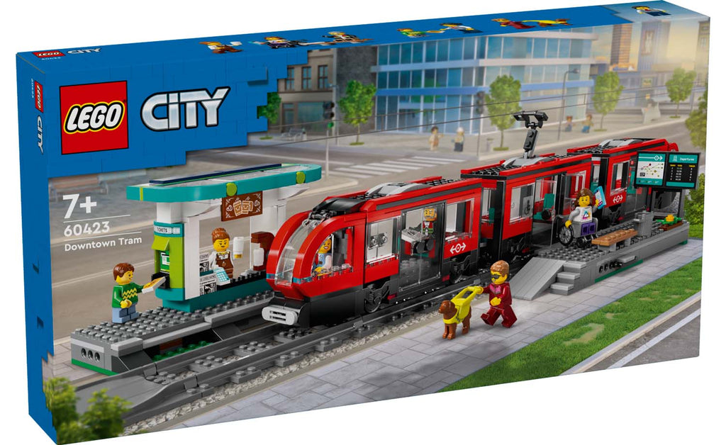 LEGO City 60423 Downtown Streetcar and Station