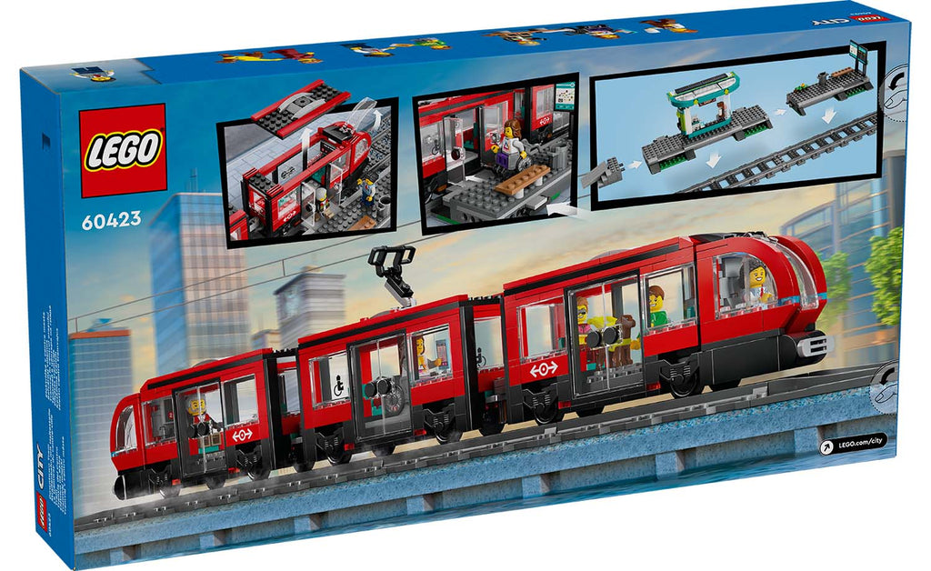 LEGO City 60423 Downtown Streetcar and Station