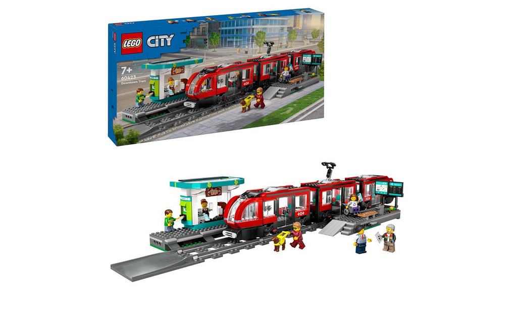 LEGO City 60423 Downtown Streetcar and Station