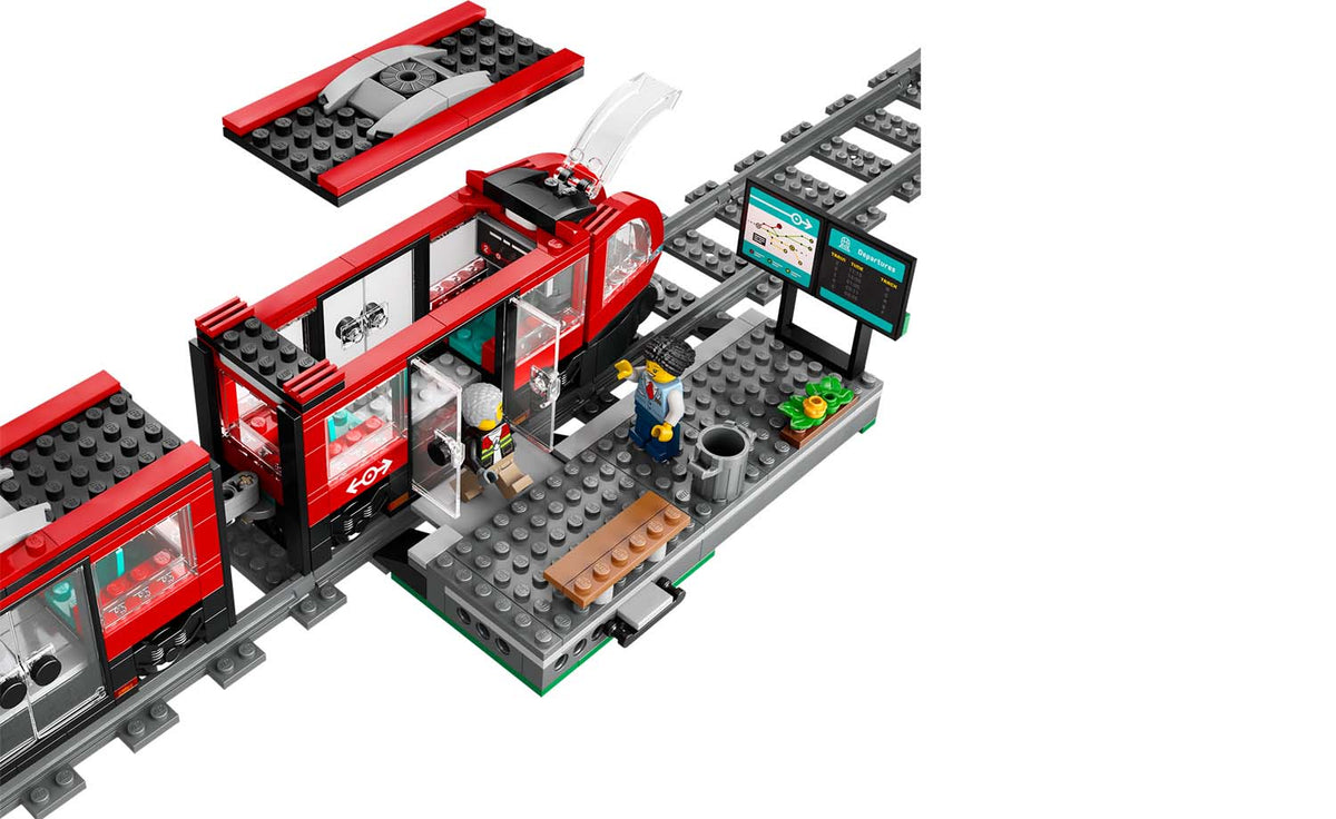 LEGO City 60423 Downtown Streetcar and Station