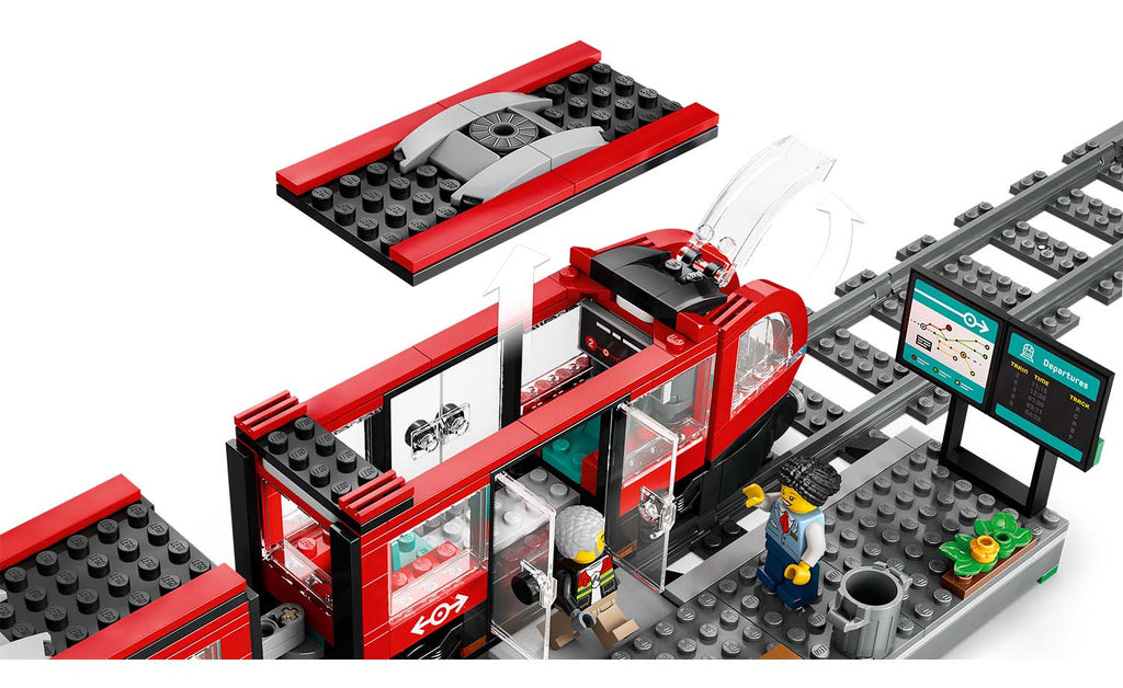 LEGO City 60423 Downtown Streetcar and Station