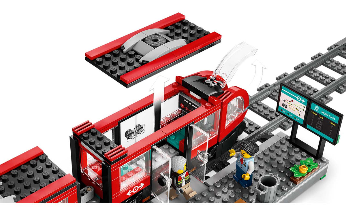 LEGO City 60423 Downtown Streetcar and Station
