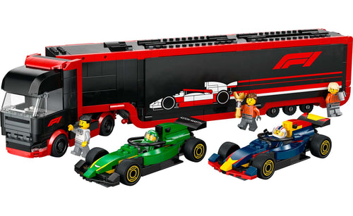 LEGO 60445 City F1 Truck with RB20 & AMR24 F1 Cars