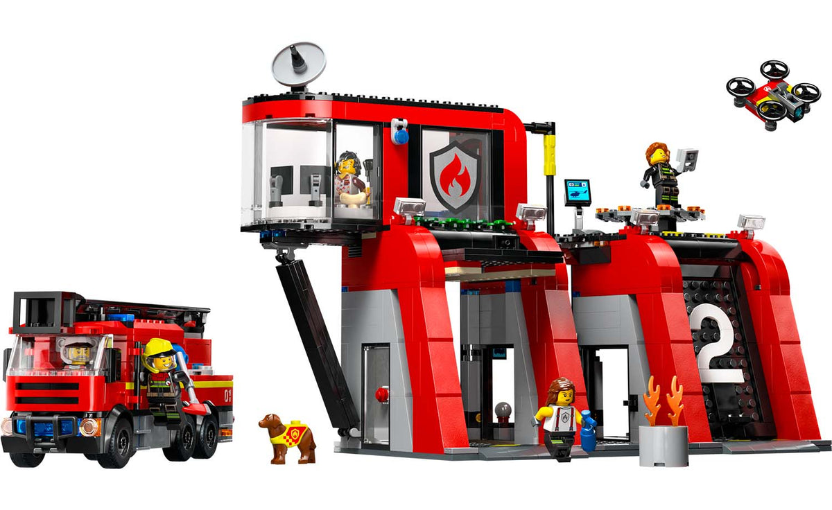 LEGO City 60414 Fire Station With Fire Truck