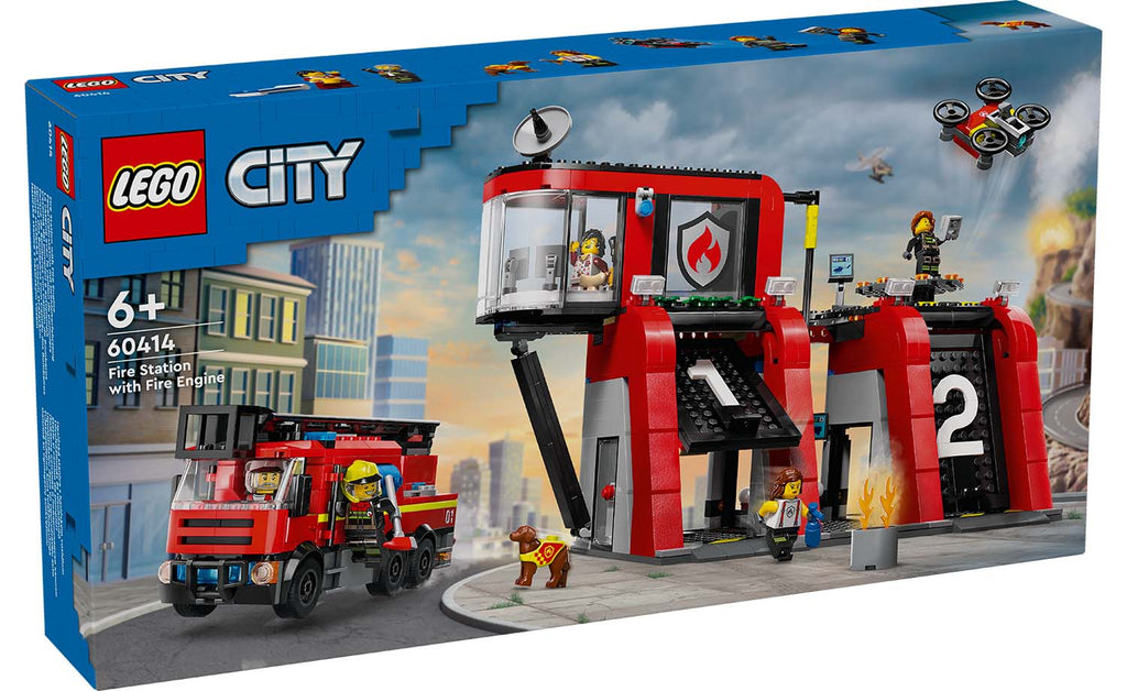 LEGO City 60414 Fire Station With Fire Truck