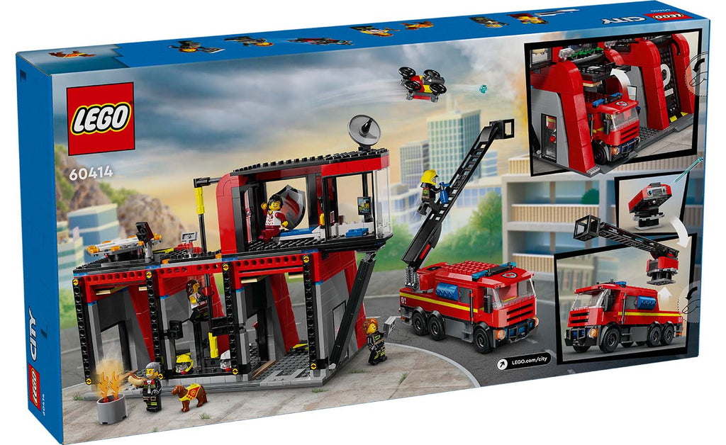 LEGO City 60414 Fire Station With Fire Truck