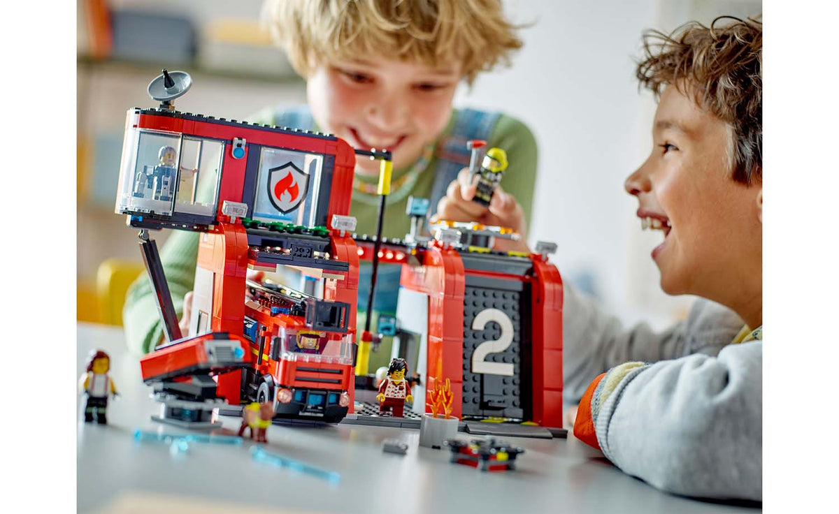 LEGO City 60414 Fire Station With Fire Truck