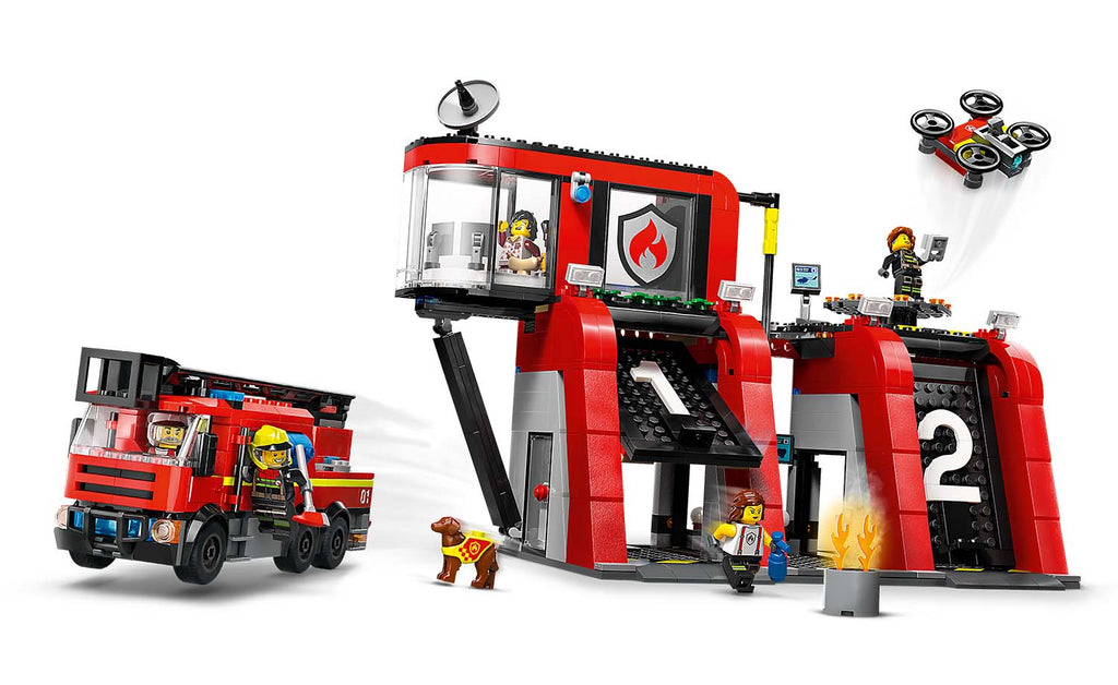 LEGO City 60414 Fire Station With Fire Truck
