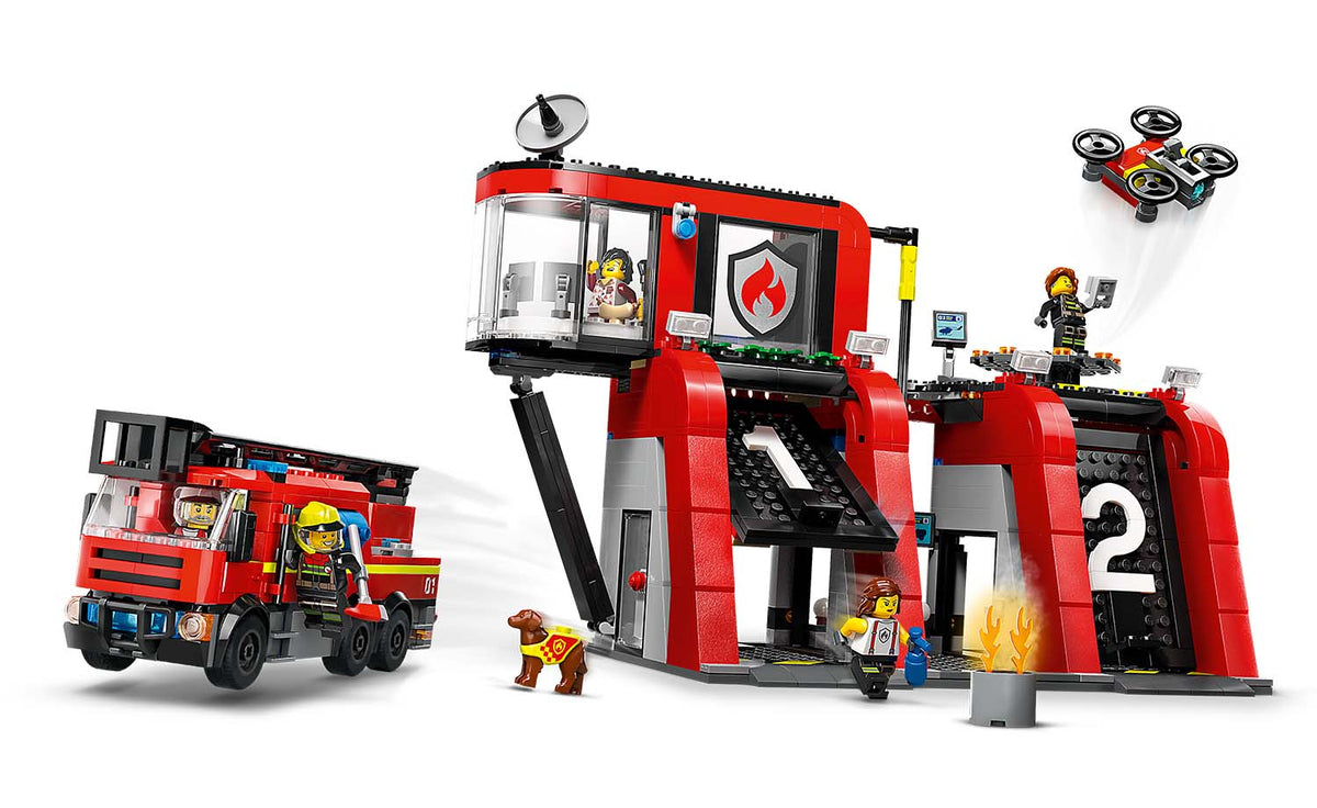 LEGO City 60414 Fire Station With Fire Truck